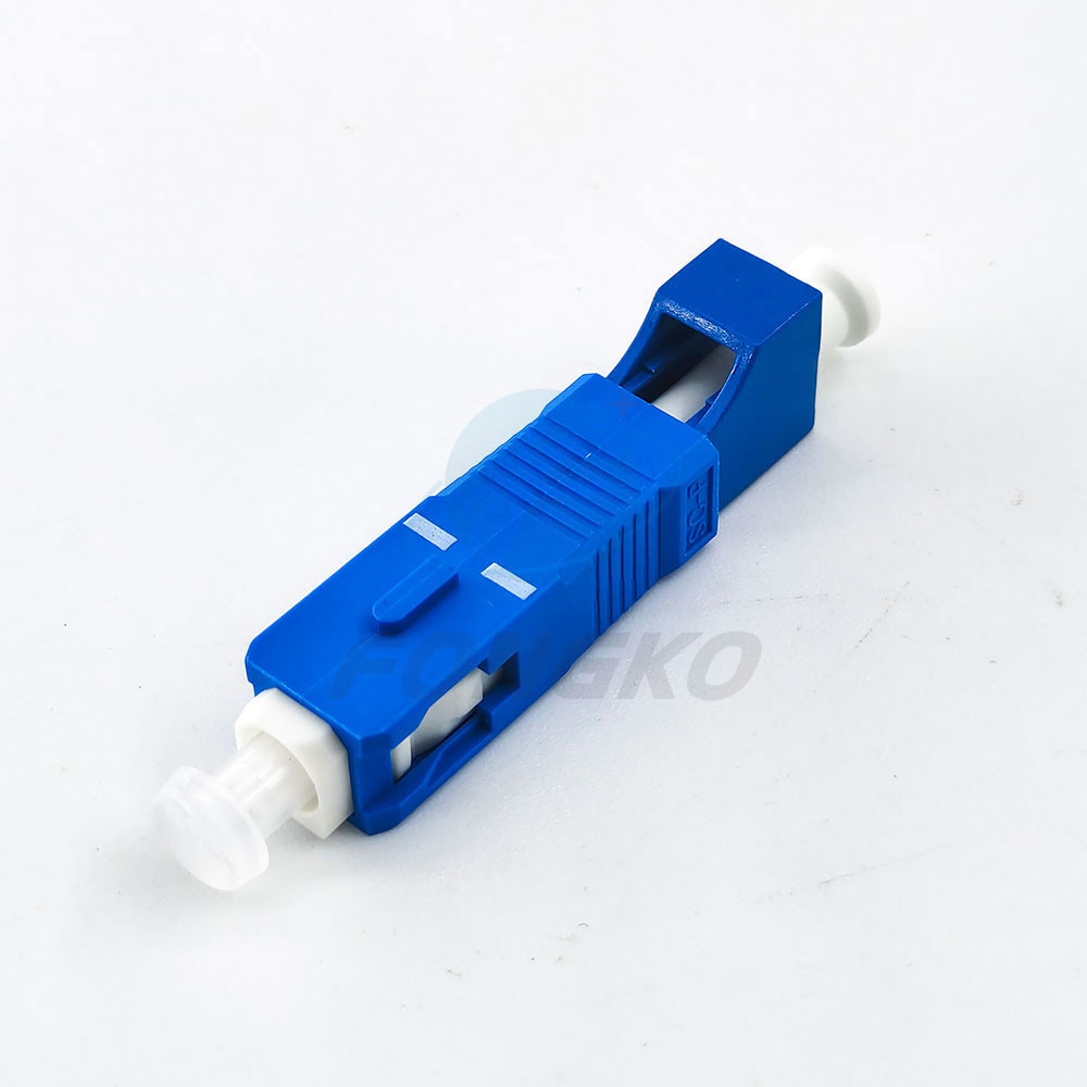 SC / UPC Male to LC / UPC Female Fiber Optic Hybrid Adapter Coupler ...