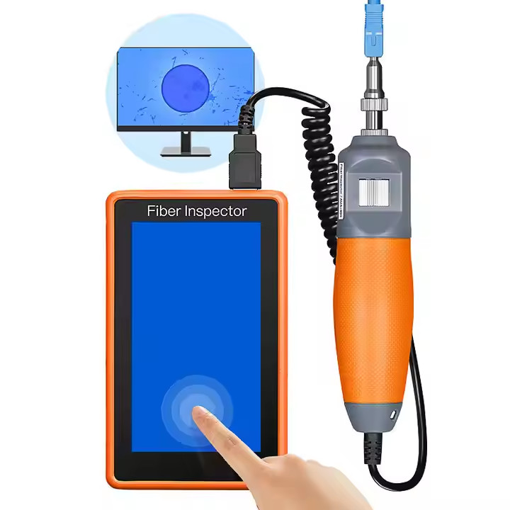 5-inch HD Touch Screen Monitor Inspection Fiber Optic Probe for Telecom ...