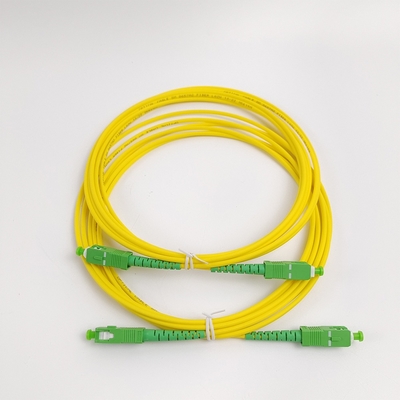 Optical Patch Cord Yellow Pigtail SC/APC G652D Single Mode LSZH 1M Simplex 2.0mm Fiber Optic Patch Cord