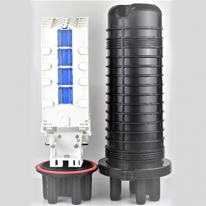 8 Trays 288 Core Fiber Optic Splice Closure , Splitter Fiber Joint ...